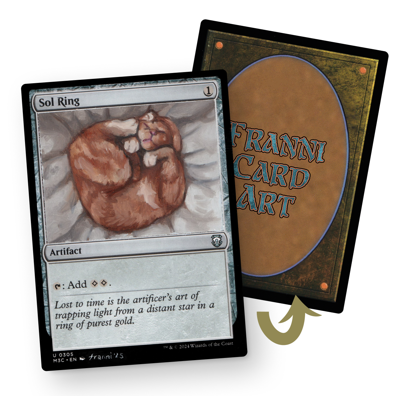 Playtest card | Sol Ring sleepy cat