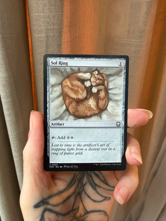 Sol Ring: Sleepy cat image box repaint