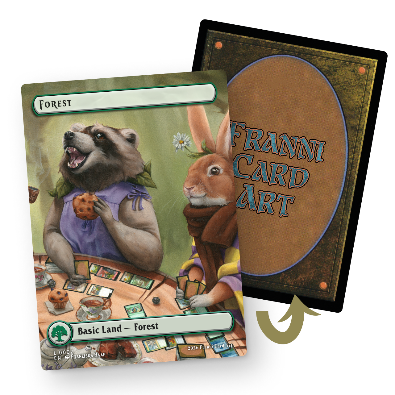 Playtest card | Basic Land "Forest" (right) - Forest Play