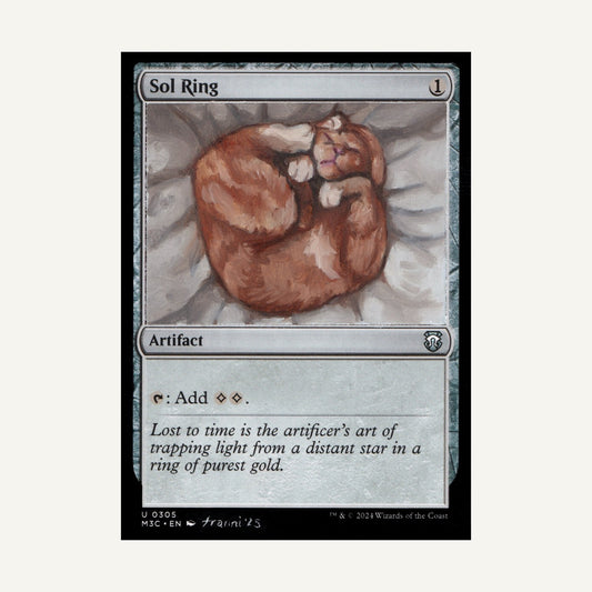 Sol Ring: Sleepy cat image box repaint